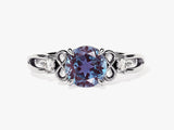 Alexandrite and diamond engagement ring jewelry