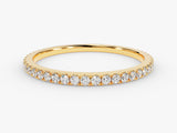 Gold diamond eternity band, fine jewelry, wedding ring