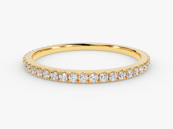 Gold diamond eternity ring for jewelry lovers