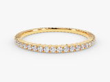 Gold diamond eternity ring for jewelry lovers