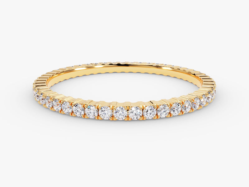 Gold diamond eternity ring from jewelry firm