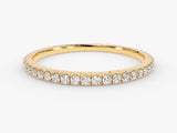 Gold diamond eternity ring, fine jewelry, luxury wedding band