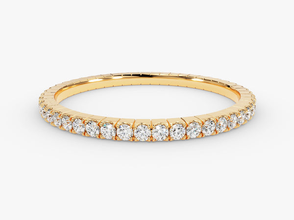 Gold diamond eternity ring for jewelry firm