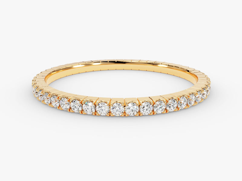 Gold diamond eternity ring for jewelry firm