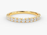Gold diamond eternity ring, fine jewelry, sparkling gemstones