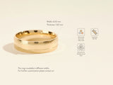 Solid gold ring, available in white, rose, and yellow gold, ethically sourced