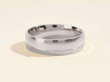 Textured silver band ring, fine jewelry for men and women