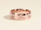 Rose gold diamond ring for jewelry firm