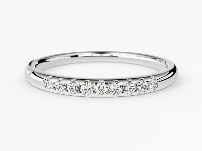 Diamond eternity ring, fine jewelry, white gold band
