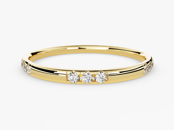 Gold diamond ring, fine jewelry, elegant design