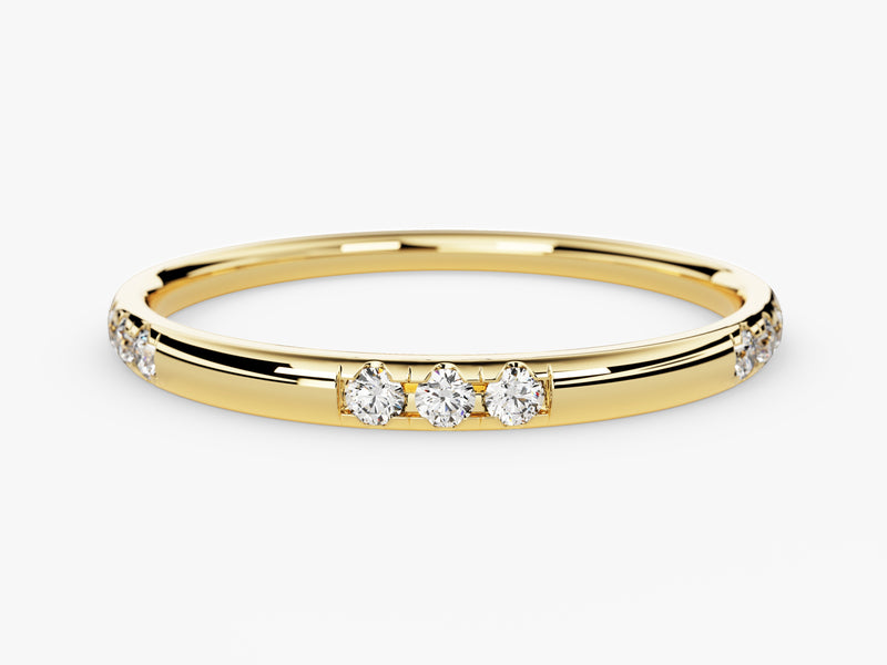 Gold diamond ring, fine jewelry, elegant design