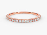 Rose gold diamond eternity band jewelry
