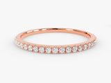 Rose gold diamond eternity ring for jewelry lovers