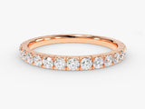 Rose gold diamond eternity band for jewelry lovers
