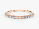 Rose gold diamond eternity band, fine jewelry, wedding ring