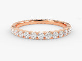 Rose gold diamond eternity ring for jewelry lovers