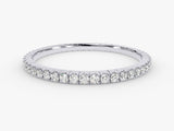 Diamond eternity ring in white gold for jewelry