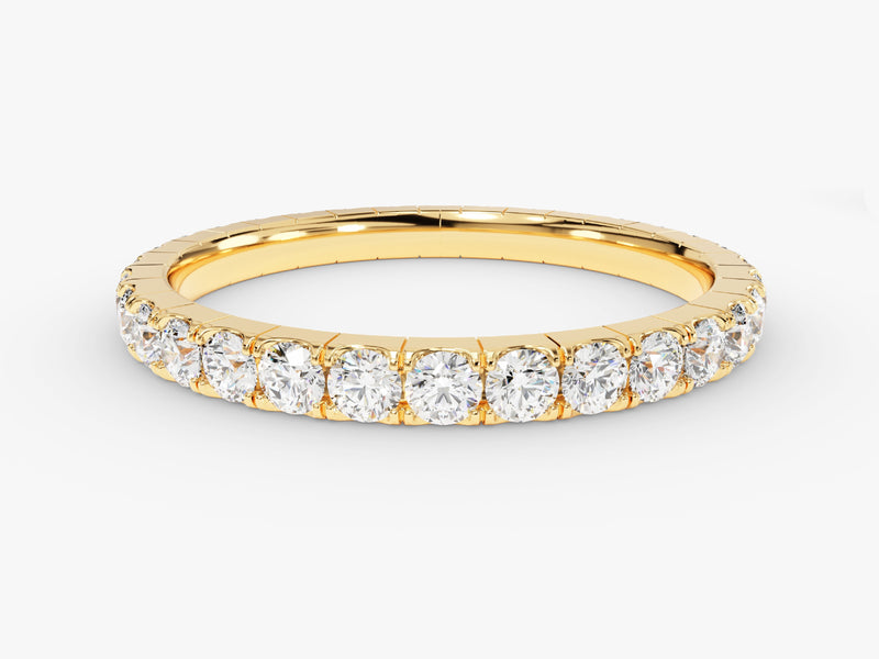 Gold diamond eternity ring for jewelry firm
