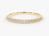 Gold diamond eternity ring for jewelry company