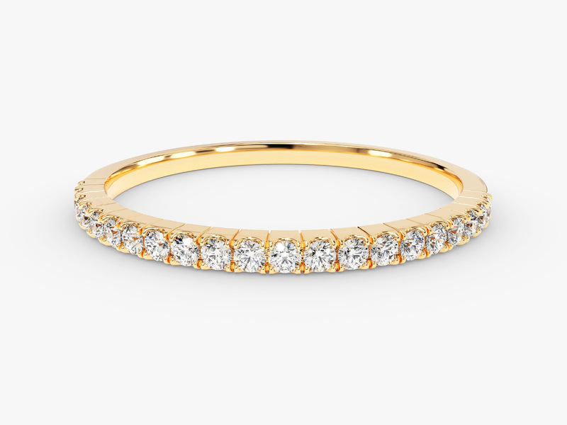 Gold diamond eternity ring for jewelry company