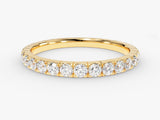 Gold diamond eternity ring, fine jewelry, luxury wedding band