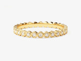 Gold diamond eternity ring, fine jewelry, sparkling gemstone band