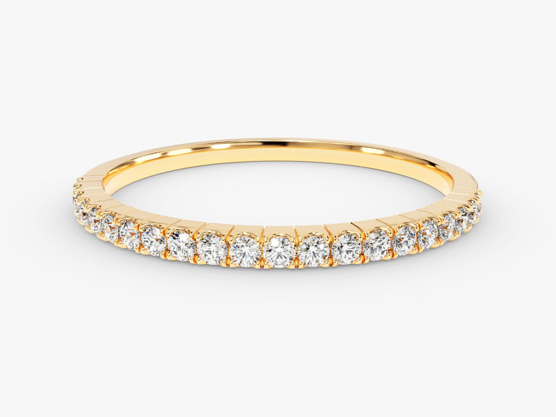 Gold diamond eternity ring for jewelry firm
