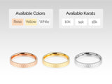 Hammered gold wedding bands available in rose, yellow, white, 10k, 14k, 18k