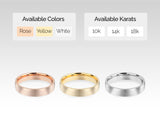 Jewelry rings available in rose, yellow, white gold, 10k, 14k, 18k