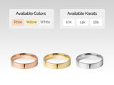 Jewelry rings available in rose, yellow, white gold, 10k, 14k, 18k