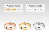 Jewelry rings available in rose, yellow, white gold, 10k, 14k, 18k