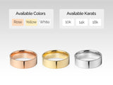 Jewelry rings available in rose, yellow, white gold, 10k, 14k, 18k