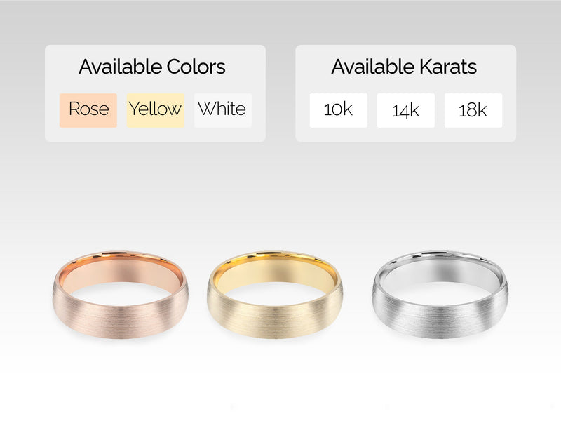 Jewelry rings available in rose, yellow, white gold, 10k, 14k, 18k