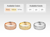 Jewelry rings available in rose, yellow, white gold, 10k, 14k, 18k
