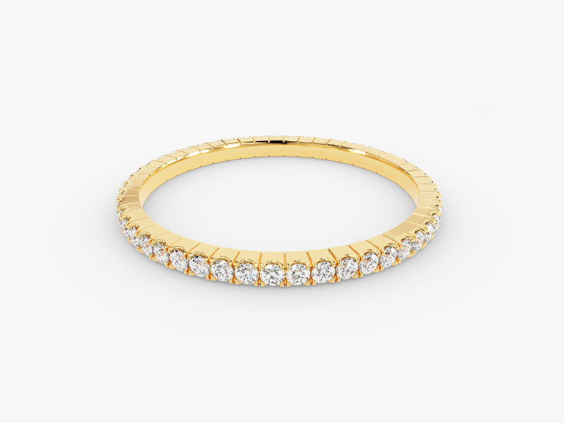 Gold diamond eternity ring from jewelry company