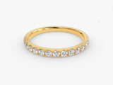 Gold diamond eternity band, fine jewelry for her