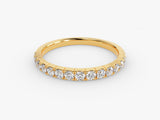 Gold diamond band ring jewelry product photography