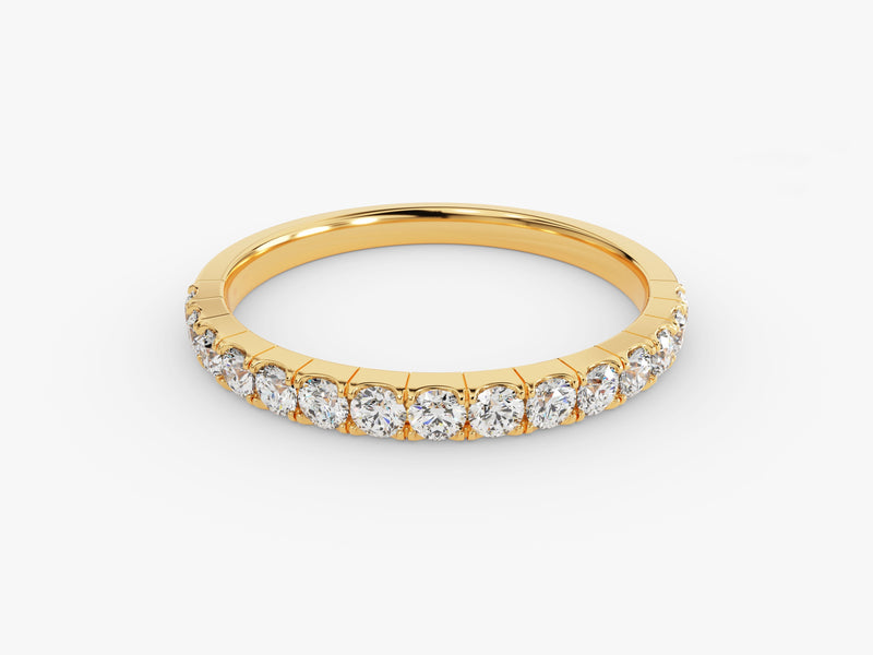 Gold diamond band ring jewelry product photography