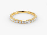 Gold diamond eternity band, fine jewelry, luxury ring