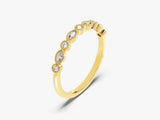 Gold ring with marquise and round diamonds, jewelry design