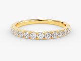 Gold diamond eternity ring, fine jewelry, luxury wedding band