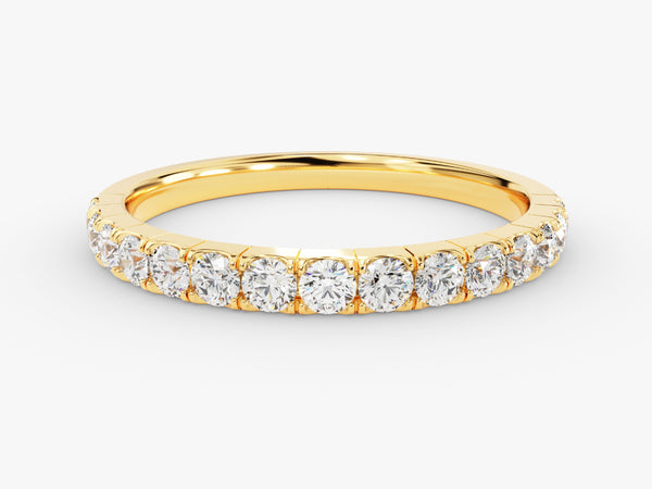 Gold diamond eternity ring, fine jewelry, luxury wedding band