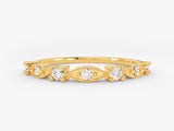 Gold diamond ring with intricate detailing, fine jewelry