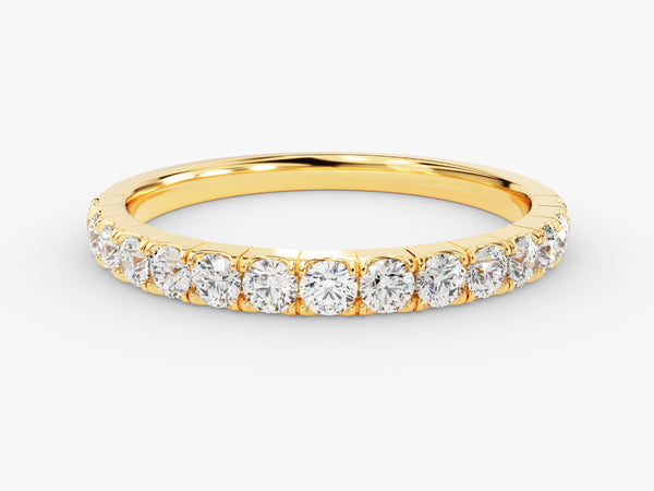 Gold diamond eternity ring for jewelry firm