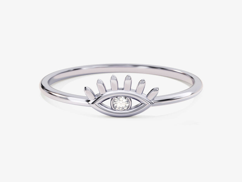 Single Evil Eye Ring