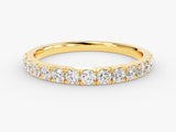 Gold diamond eternity ring for jewelry firm