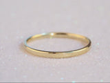 White, Rose, Yellow, 14k Gold, 10k Gold, 18k Gold 2mm Beveled Edge Wedding Ring