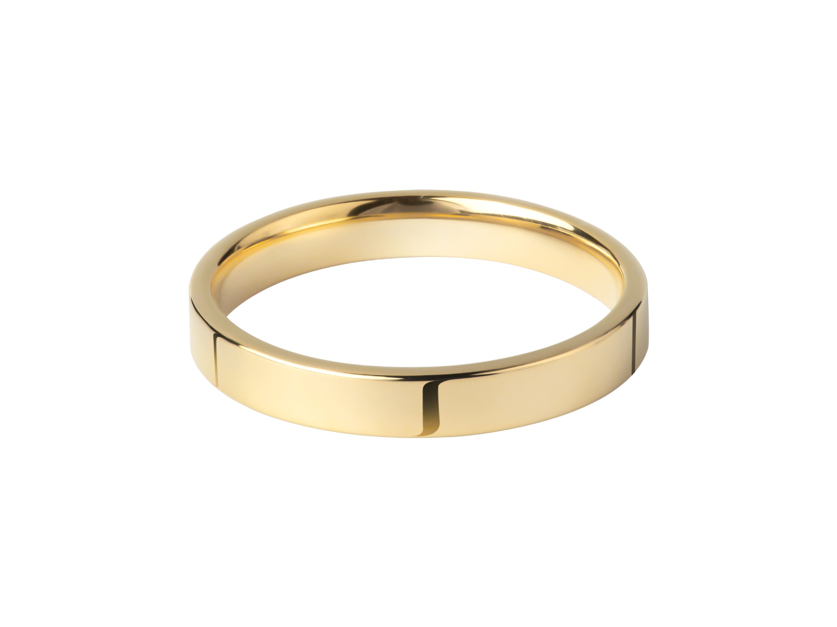 Gold wedding band, simple, elegant, jewelry for him or her