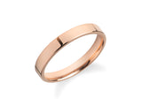 Rose gold band ring, elegant jewelry for women