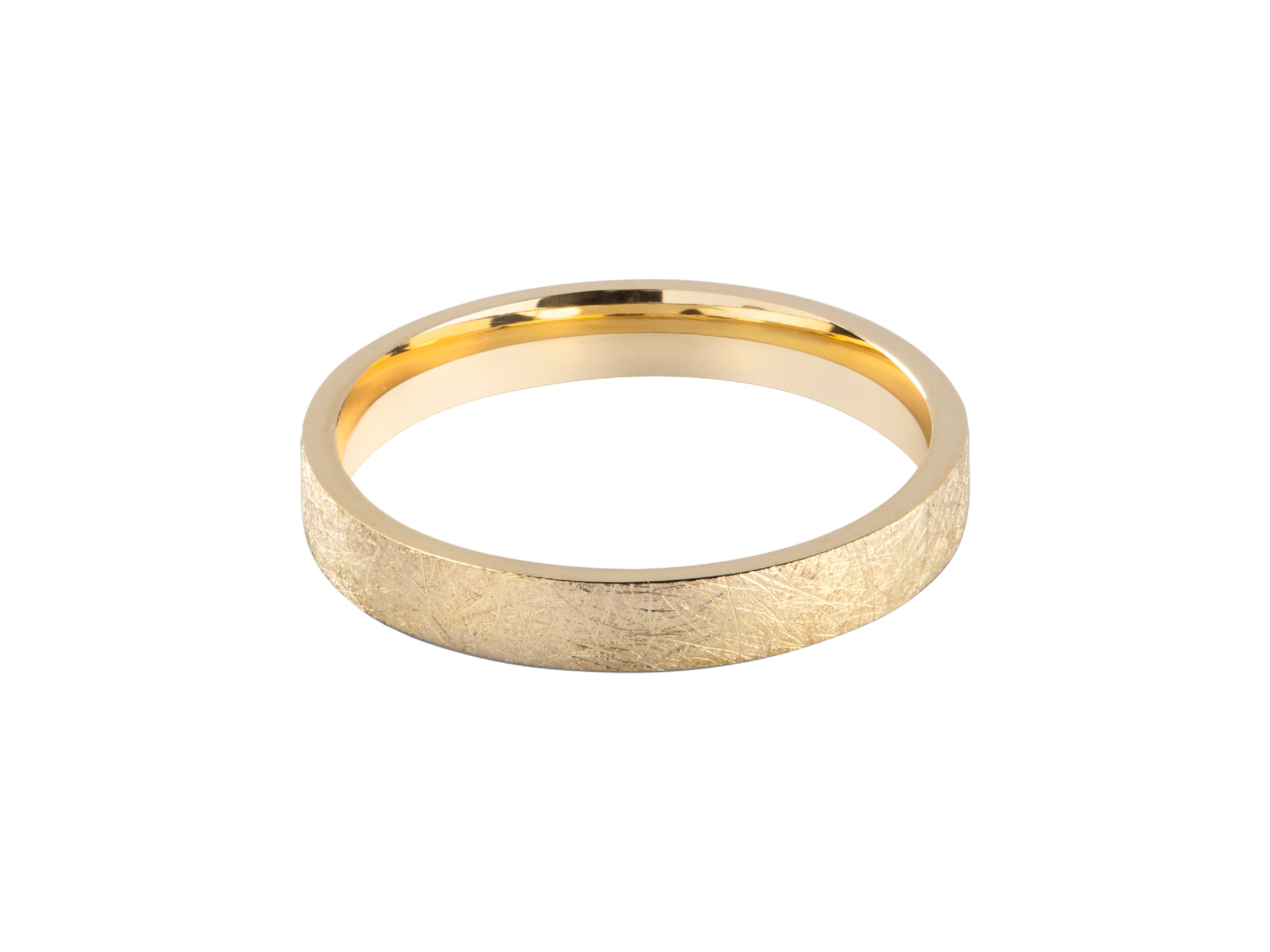 Textured gold ring for jewelry collection